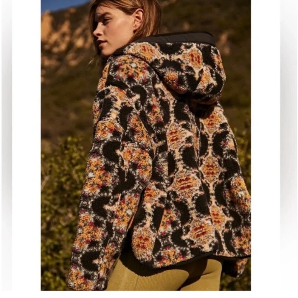 Free People Elevation Jacquard Reversible Hooded Jacket NWT